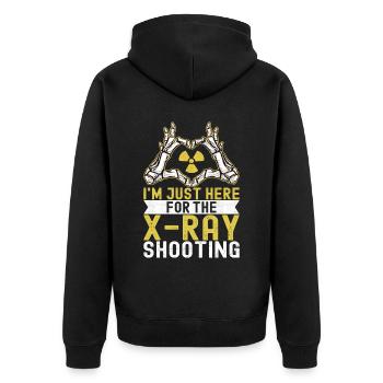 Radiology Radiologist - Unisex Premium Organic Zip Hoodie - black - Back - Nico (187cm)