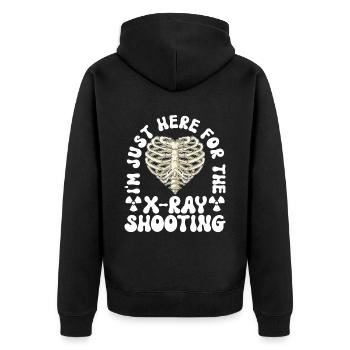 Radiology Radiologist - Unisex Premium Organic Zip Hoodie - black - Back - Nico (187cm)