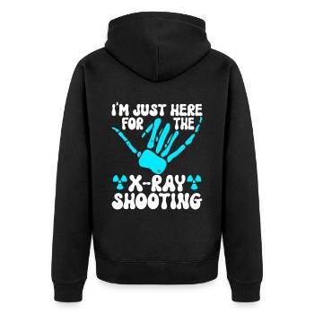 Radiology Radiologist - Unisex Premium Organic Zip Hoodie - black - Back - Nico (187cm)