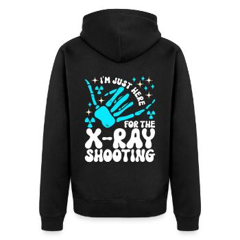 Radiology Radiologist - Unisex Premium Organic Zip Hoodie - black - Back - Nico (187cm)