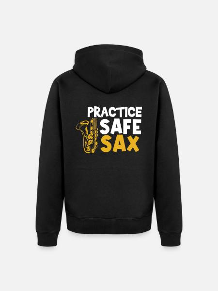 Saxophonist, Saxophone, Sound, Smooth Jazz - Unisex Premium Organic Zip Hoodie - black