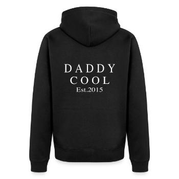 Daddy Cool est 2015 - Veste à capuche bio Premium Unisexe - noir - Dos - Nico (187cm)