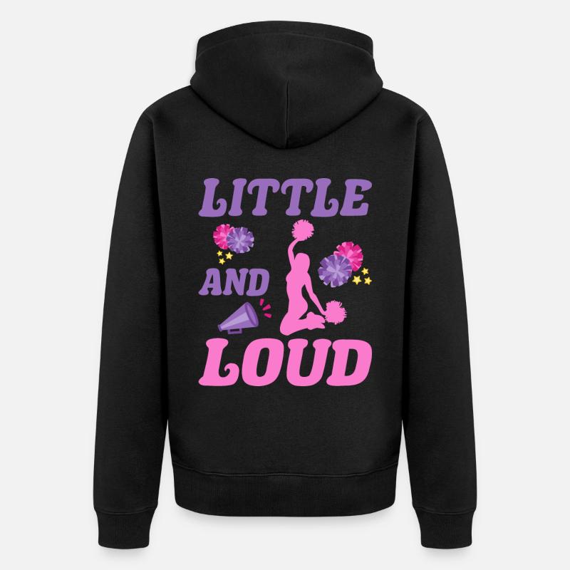 Cheerleader Cheerleading Gymnastique Danseuse - Veste à capuche bio Premium Unisexe - noir