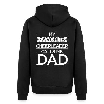 Cheerleader Cheerleading Gymnastique Danseuse - Veste à capuche bio Premium Unisexe - noir - Dos - Nico (187cm)