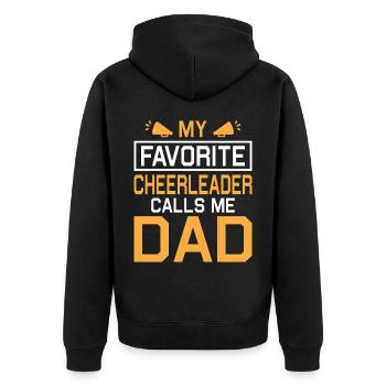 Cheerleader Cheerleading Gymnastique Danseuse - Veste à capuche bio Premium Unisexe - noir - Dos - Nico (187cm)
