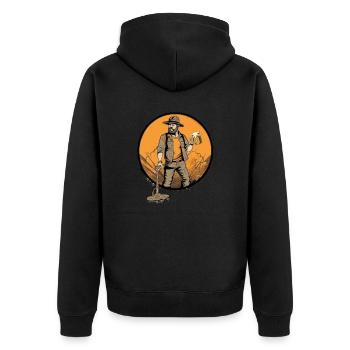 Détecteurs Sondler sonde Lustiges-Bier - Veste à capuche bio Premium Unisexe - noir - Dos - Nico (187cm)