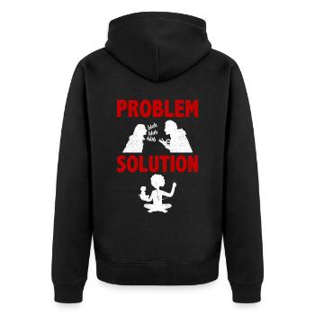 Fabrication de poupées Doll Skin Fabric Toy Problème Solution - Veste à capuche bio Premium Unisexe - noir - Dos - Nico (187cm)