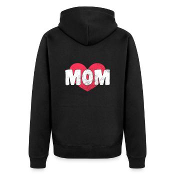 Maman Maman Maman Cadeau - Veste à capuche bio Premium Unisexe - noir - Dos - Nico (187cm)