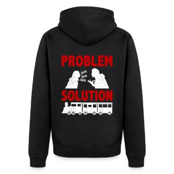 Modélisme ferroviaire Modélisme Modélisation ferroviaire Hobby - Veste à capuche bio Premium Unisexe - noir - Dos - Nico (187cm)