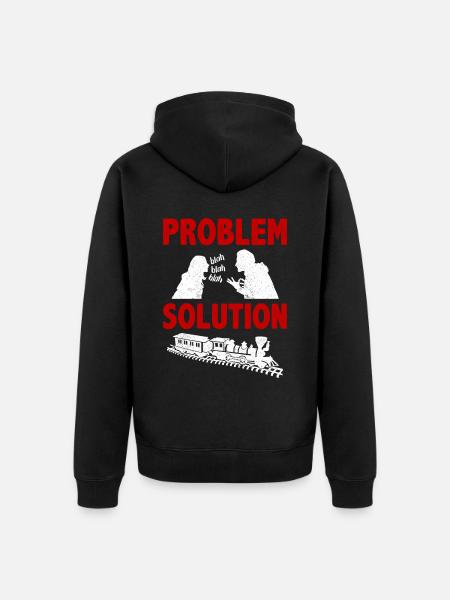 Model Railroading Railway Modelling Hobby - Unisex Premium Bio Zip Hoodie - Schwarz