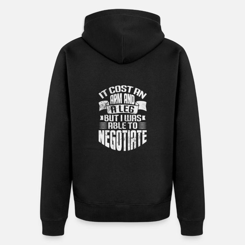 Amputation - Unisex Premium Bio Zip Hoodie - Schwarz