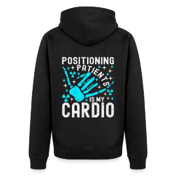 Radiology Radiologist - Unisex Premium Organic Zip Hoodie - black - Back - Nico (187cm)