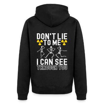 Radiology Radiologist - Unisex Premium Organic Zip Hoodie - black - Back - Nico (187cm)