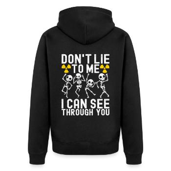 Radiology Radiologist - Unisex Premium Organic Zip Hoodie - black - Back - Nico (187cm)
