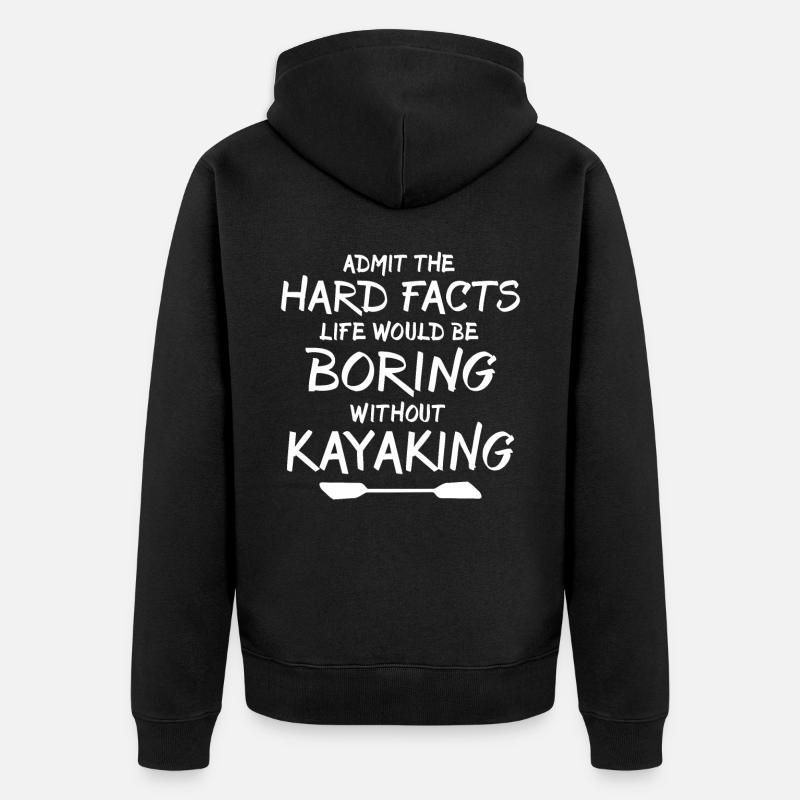 Kayakiste Kayak - Veste à capuche bio Premium Unisexe - noir