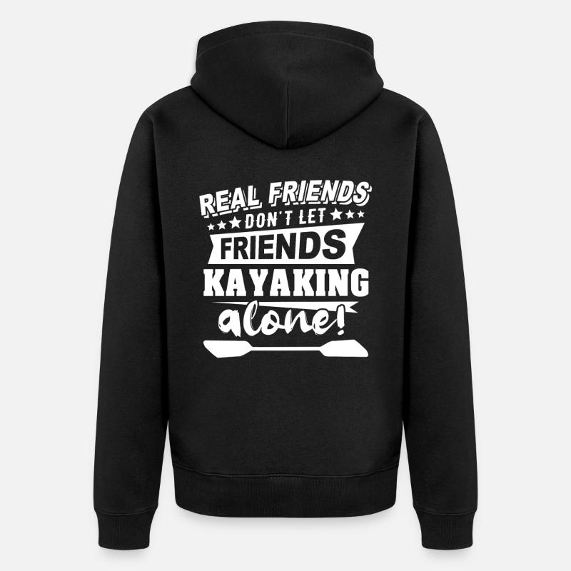 Kayakiste Kayak - Veste à capuche bio Premium Unisexe - noir