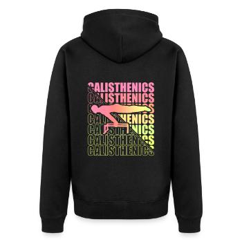 Motocross Enduro Moto Freestyle Sports extrêmes - Veste à capuche bio Premium Unisexe - noir - Dos - Nico (187cm)