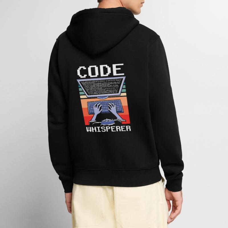 CodeWhisperer Programmeur Codeur Coder Veste à capuche bio Premium Unisexe