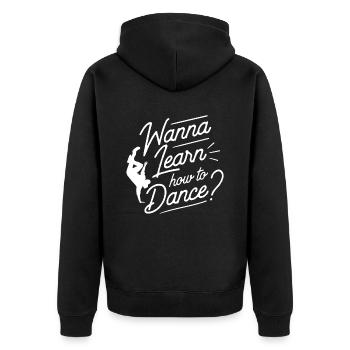 Voulez-vous apprendre à danser professeur de danse à l’école de danse - Veste à capuche bio Premium Unisexe - noir - Dos - Nico (187cm)