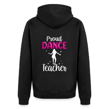 Stolze Tanzlehrerin Mädchen Tanzlehrer Tanzkurs - Unisex Premium Bio Zip Hoodie - Schwarz - Hinten - Nico (187cm)