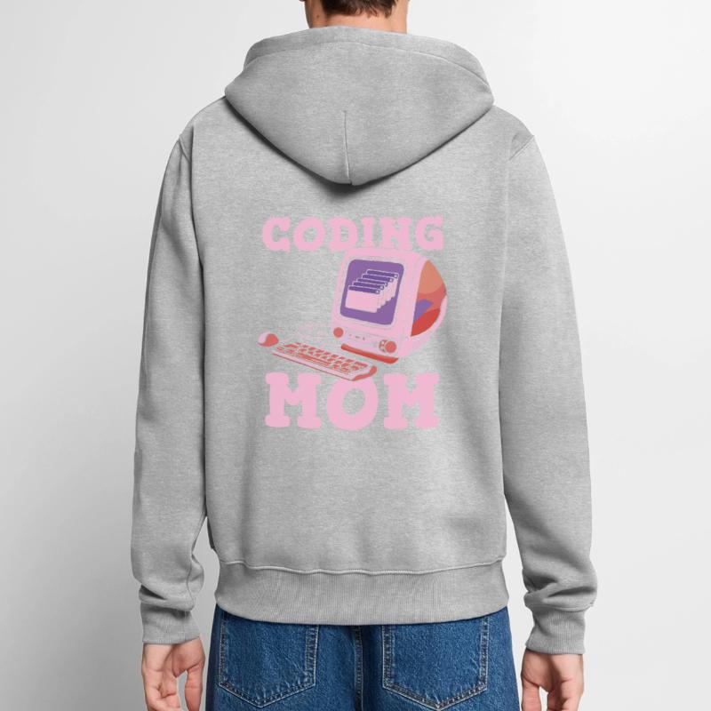Développeur Coder Programmeur Mère Veste à capuche bio Premium Unisexe