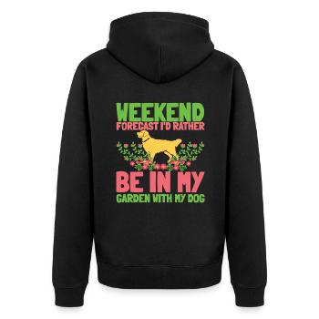 Hobby Gardener Garden Weekend Garden Dog - Veste à capuche bio Premium Unisexe - noir - Dos - Nico (187cm)