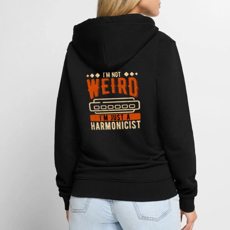 Harmonica harmonica player Unisex Premium Organic Zip Hoodie