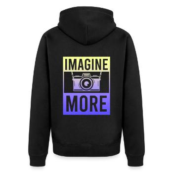 Photographie Photo Photographe Photographes! Photographes - Veste à capuche bio Premium Unisexe - noir - Dos - Nico (187cm)