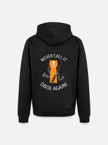 Orchestra and woodwind instrument - Unisex Premium Organic Zip Hoodie - black