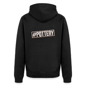 #Töpferei - Ceramic Artist - Unisex Premium Organic Zip Hoodie - black - Back - Nico (187cm)