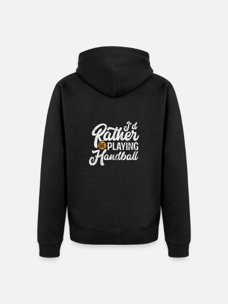 Handball Handball Handball Player Sports Gift - Unisex Premium Organic Zip Hoodie - black