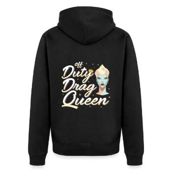 LGBTQ Off-duty Drag Queen Pride - Veste à capuche bio Premium Unisexe - noir - Dos - Nico (187cm)