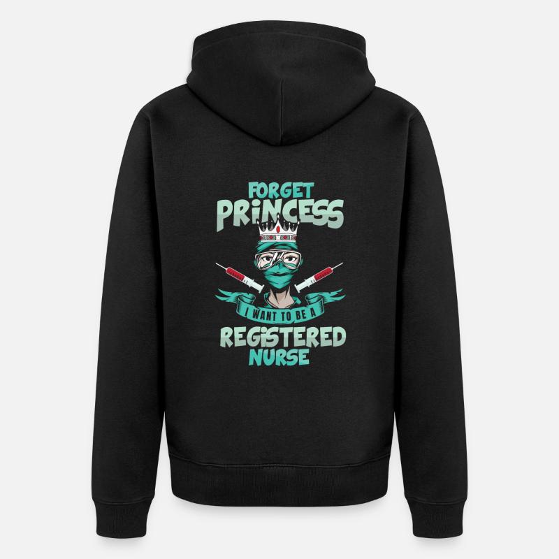 Infirmière Princesse - Veste à capuche bio Premium Unisexe - noir
