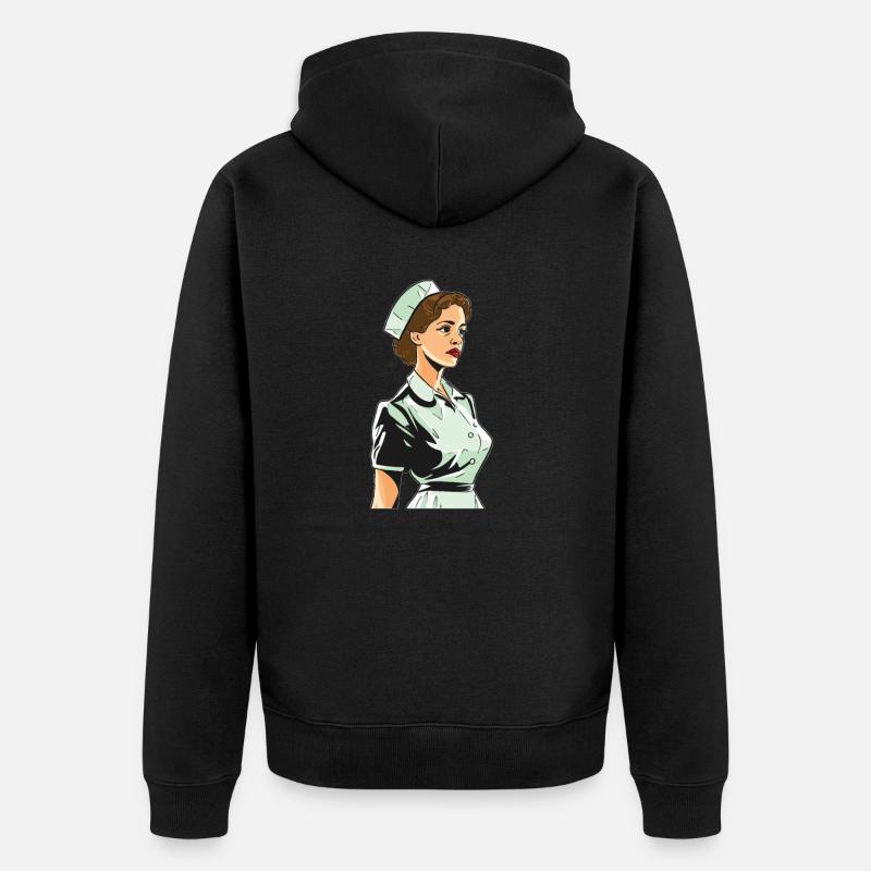 Infirmier - Veste à capuche bio Premium Unisexe - noir