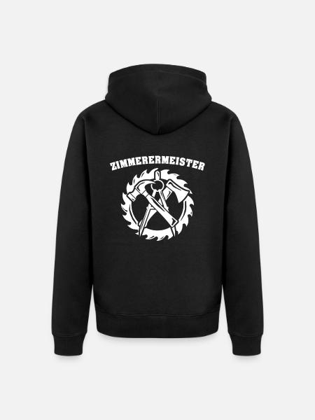 Zimmermann Zimmerer - Unisex Premium Bio Zip Hoodie - Schwarz