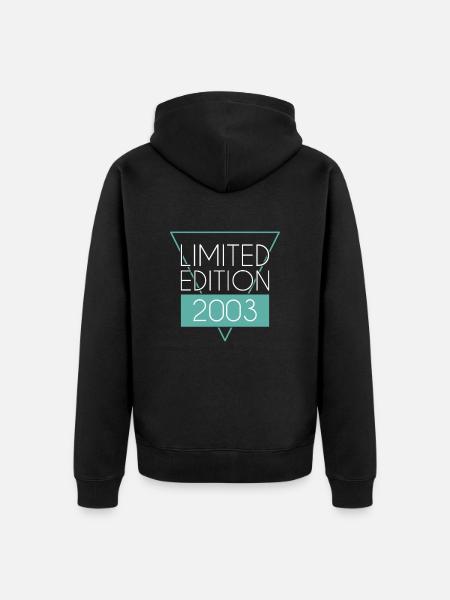 Édition limitée 2003 - Veste à capuche bio Premium Unisexe - noir
