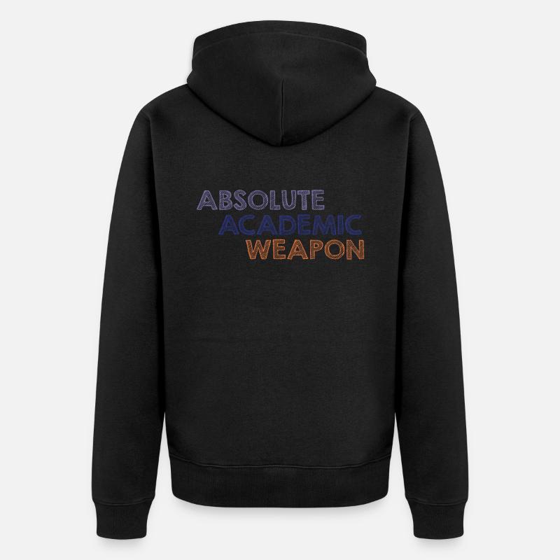 Studenten Absolute Academic Weapon - Unisex Premium Bio Zip Hoodie - undefined