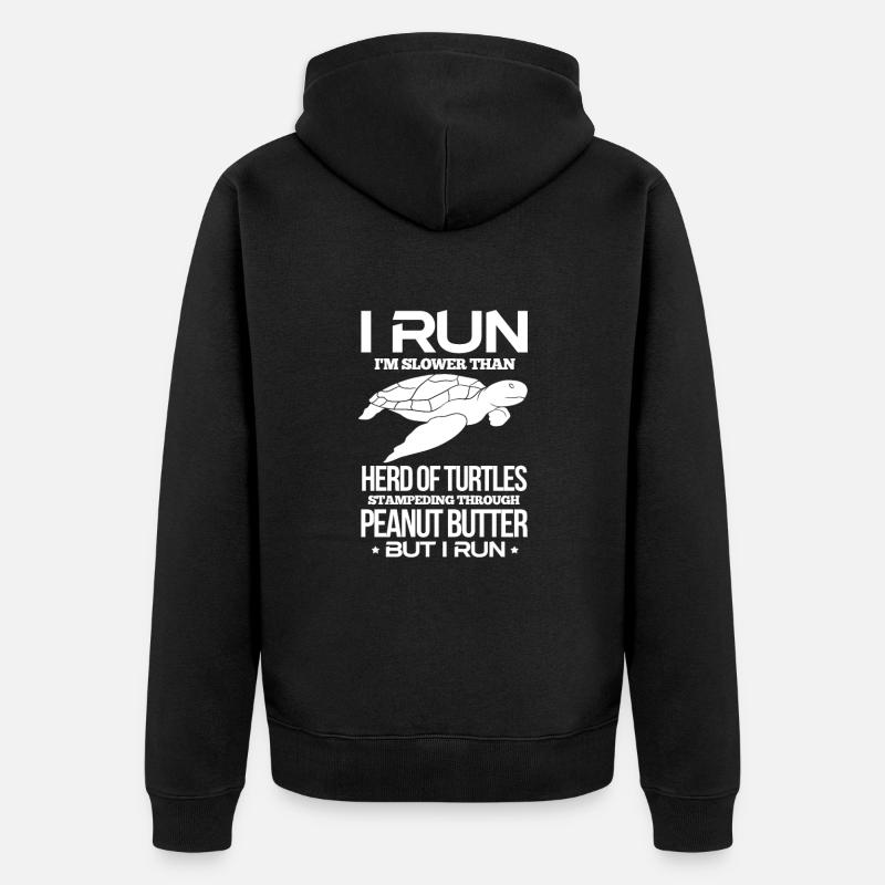 Courir - Veste à capuche bio Premium Unisexe - noir