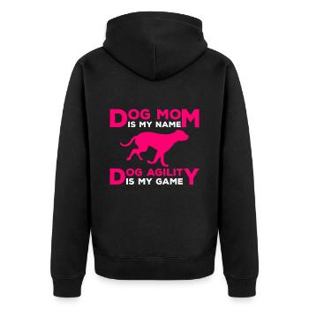 Dog Agility Mom Design Für Hundebesitzer - Veste à capuche bio Premium Unisexe - noir - Dos - Nico (187cm)