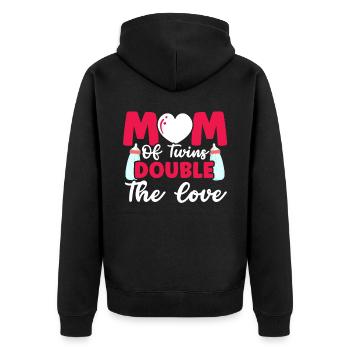 Maternité Maman Meilleure maman de tous les temps Mama Fête des mères - Veste à capuche bio Premium Unisexe - noir - Dos - Nico (187cm)
