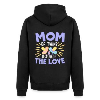 Maternité Maman Meilleure maman de tous les temps Mama Fête des mères - Veste à capuche bio Premium Unisexe - noir - Dos - Nico (187cm)