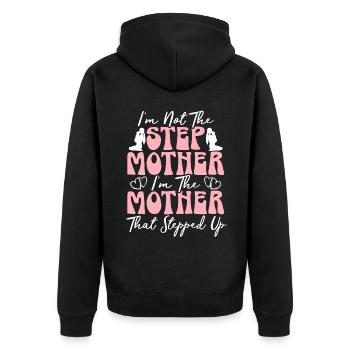 Maternité Maman Meilleure maman de tous les temps Mama Fête des mères - Veste à capuche bio Premium Unisexe - noir - Dos - Nico (187cm)