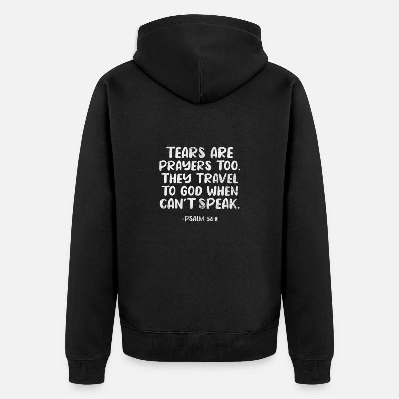 Bibel - Unisex Premium Bio Zip Hoodie - Schwarz