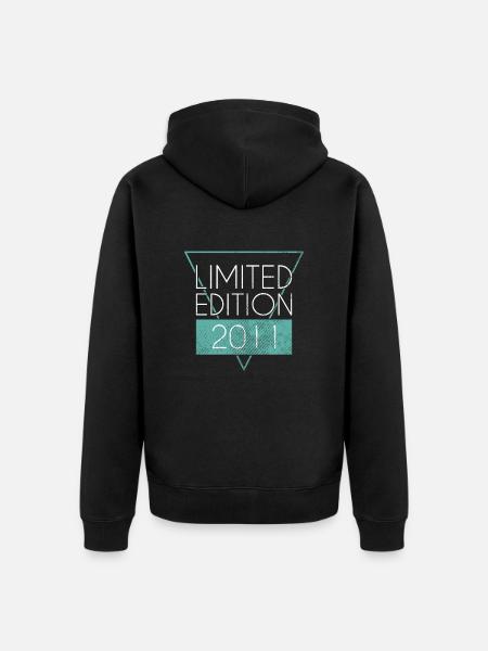 Limited Edition 2011 - Unisex Premium Bio Zip Hoodie - Schwarz