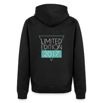 Édition Limitée 2017 - Veste à capuche bio Premium Unisexe - noir - Dos - Nico (187cm)