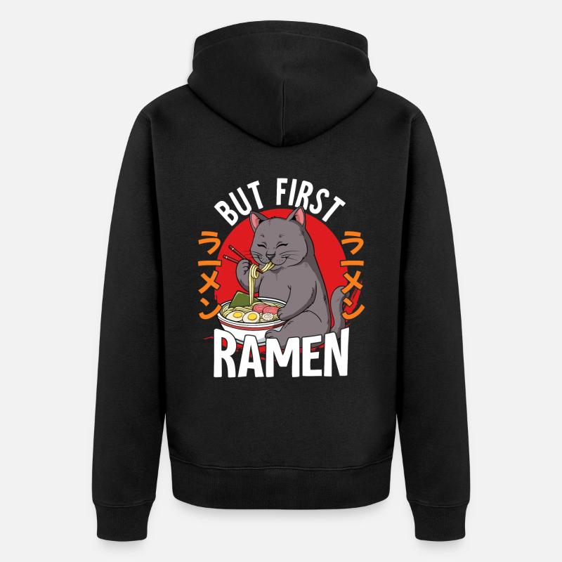 Mais d’abord Ramen - Veste à capuche bio Premium Unisexe - noir