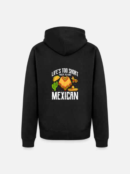 Mexico Mexican Mexican Nation Gift - Unisex Premium Organic Zip Hoodie - black