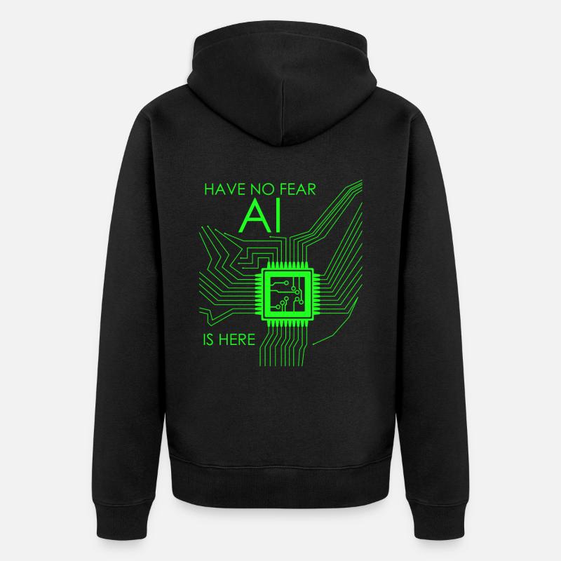 Programmeur d’intelligence artificielle - Veste à capuche bio Premium Unisexe - noir