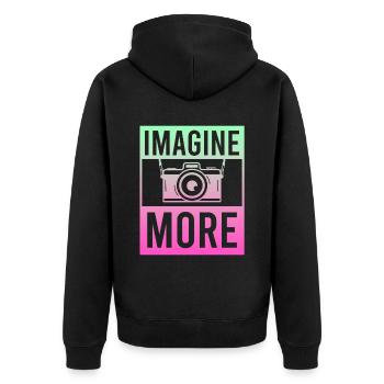 Photographie Photo Photographe Photographes! Photographes - Veste à capuche bio Premium Unisexe - noir - Dos - Nico (187cm)