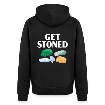 Obtenez Stoned Geology Rockhound Rock Gathering - Veste à capuche bio Premium Unisexe - noir - Dos - Nico (187cm)